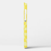 Retro Lemon Yellow Paston Warped Checkerboard Case-Mate iPhone Hülle (Rückseite / Links)