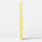 Retro Lemon Yellow Paston Warped Checkerboard Case-Mate iPhone Hülle (Rückseite / Rechts)