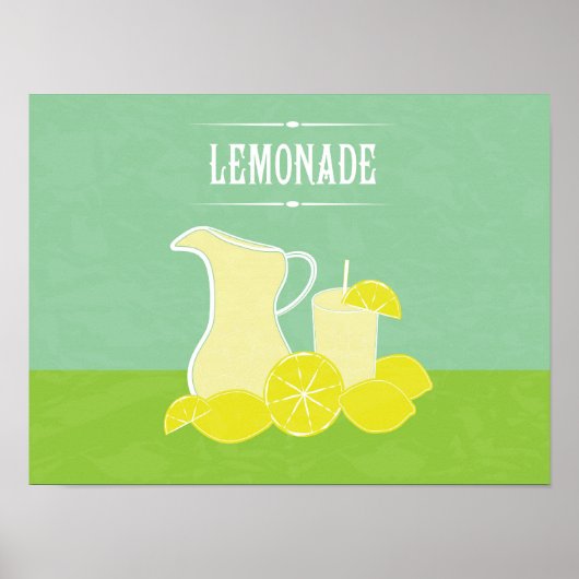 Retro Lemonade Poster (Vorne)