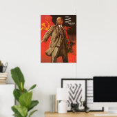 Retro Lenin Poster aus der russischen Revolution (Heimbüro)