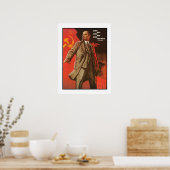 Retro Lenin Poster aus der russischen Revolution (Küche)