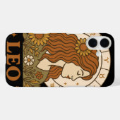 Retro Leo Zodiac Boho Floral Astrology Case-Mate iPhone Hülle (Rückseite (Horizontal))