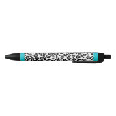 Retro Leopard Druckfarben Stifte Geschenk Kugelschreiber (Unterseite)
