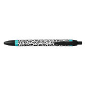 Retro Leopard Druckfarben Stifte Geschenk Kugelschreiber (Rückseite)