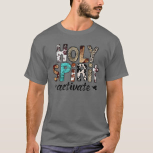 Retro Leopard Heiliger Geist aktivieren Cowboy Rod T-Shirt
