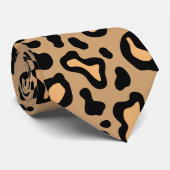 Retro Leopard Print Krawatte (Gerollt)