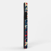 Retro Leopard Print Skin (blau, rot, gelb) Case-Mate iPhone Hülle (Hinten/Rechts)