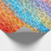 Retro Leopard Print Skin Fur Geschenkpapier (Ecke)