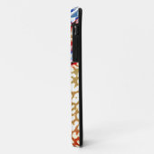 Retro Leopard Print Skin (rot, blau, gelb) Case-Mate iPhone Hülle (Hinten/Links)