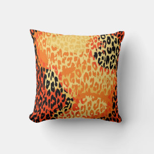 Retro Leopard Print und modernes Design Kissen