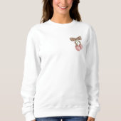 Retro Leopard Schleife Kirsche Süß & Sanft Seit Sl Sweatshirt (Vorderseite)