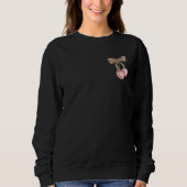 Retro Leopard Schleife Kirsche Süß & Sanft Seit Sl Sweatshirt (Vorderseite)