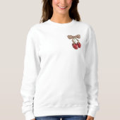 Retro Leopard Schleife Kirsche Süß & Sanft Seit Sl Sweatshirt (Vorderseite)