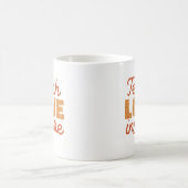 Retro Leopard Teach Liebe Inspirier Art Kaffeetasse (Mittel)