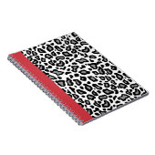 Retro Leopard Teacher Office School Notebook Gesch Notizblock (Rechte Seite)