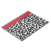 Retro Leopard Teacher Office School Notebook Gesch Notizblock (Linke Seite)