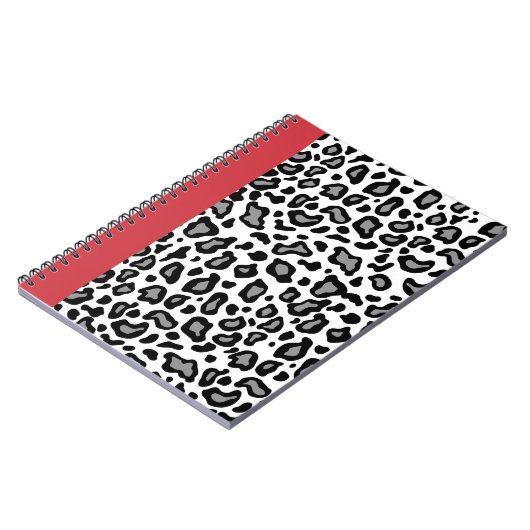 Retro Leopard Teacher Office School Notebook Gesch Notizblock (Linke Seite)
