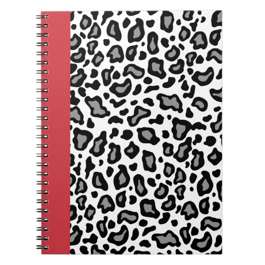 Retro Leopard Teacher Office School Notebook Gesch Notizblock (Vorderseite)