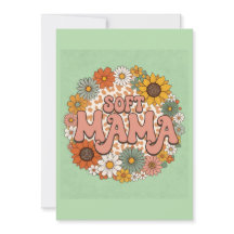 Retro-Leoparden-Druck "Soft Mama" Florales Grafik-