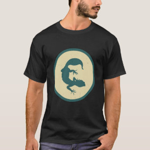 Retro Leopardgecko Vintage Echse Tier T-Shirt