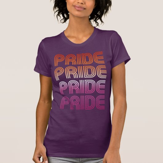 RETRO LESBIAN PRIDE T-Shirt (Vorderseite)