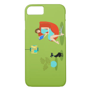 Retro Lesefrau iPhone 7 Fall Case-Mate iPhone Hülle