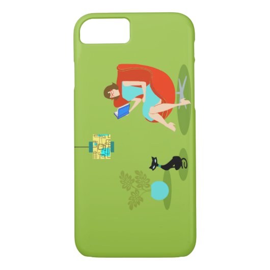 Retro Lesefrau iPhone 7 Fall Case-Mate iPhone Hülle (Rückseite)