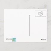 Retro Lesefrauen-Postkarte Postkarte (Rückseite)