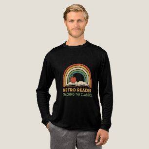 Retro Leser unterrichtet in den Klassikern Vinta Tri-Blend Shirt