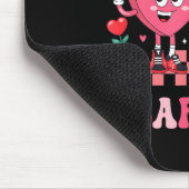 Retro Lest Dein Heft raus Valentines Lehrerbuch Mousepad (Ecke)