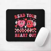 Retro Lest Dein Heft raus Valentines Lehrerbuch Mousepad (Mit Mouse)