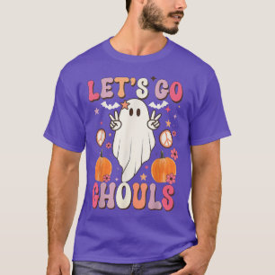 Retro Let's Go Ghouls Groovy Niedlich Ghost Hallow T-Shirt