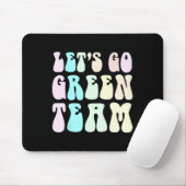 Retro Let's Go Green War Game 60's Go Summer Camp Mousepad (Mit Mouse)
