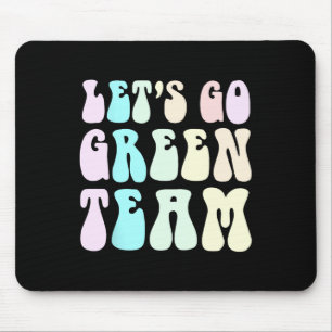 Retro Let's Go Green War Game 60's Go Summer Camp Mousepad