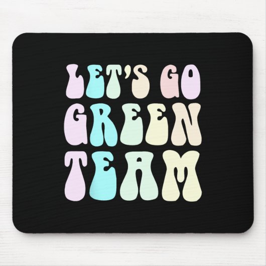 Retro Let's Go Green War Game 60's Go Summer Camp Mousepad (Vorne)
