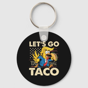 Retro Let's Go Taco Funny Let's Go Taco für Männer Schlüsselanhänger