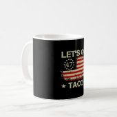Retro Let's Go Taco Lustig Let's Go Taco Kaffeetasse (Vorderseite Links)