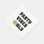 Retro Let's Party Daisy Birthday Serviette (Ecke)