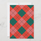 Retro Letter to Santa Wishlist Einladung (Rückseite)