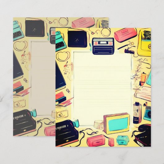 Retro-Letterhead der 90er Jahre (Vorne/Hinten)