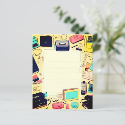 Retro-Letterhead der 90er Jahre (Stehend Vorderseite)