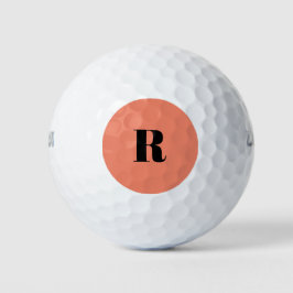 Retro-Lettern mit niedlicher Pastel Golfball