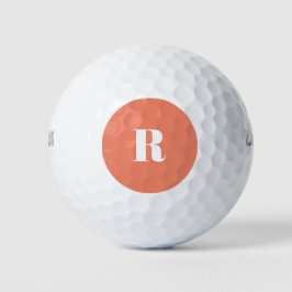 Retro-Lettern mit niedlicher Pastel Golfball
