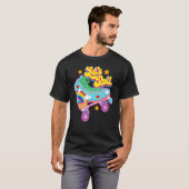 Retro Letu2019s Roll Rollerskating Niedlich Rollsk T-Shirt (Vorne ganz)