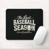 Retro letzte Baseball-Saison Senior Baseball-Mama Mousepad (Mit Mouse)
