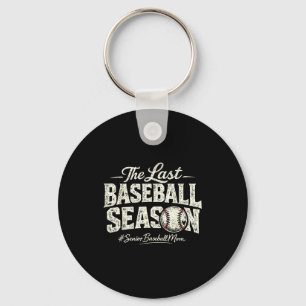 Retro letzte Baseball-Saison Senior Baseball-Mutte Schlüsselanhänger