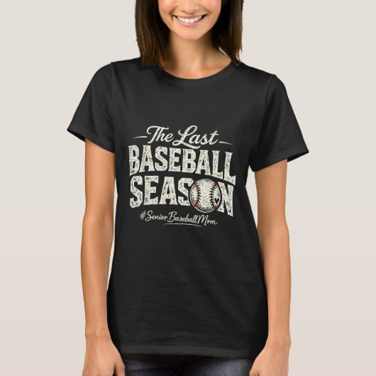Retro letzte Baseball-Saison Senior Baseball-Mutte T-Shirt (Vorderseite)