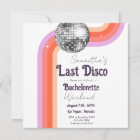Retro letzte Disco Junggesellinnenabschied Party