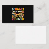 Retro Letzten Schultag für Sommerlehrer Visitenkarte (Vorne/Hinten)