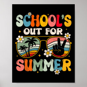 Retro Letzter Schultag Die Schule Ist Für Den Somm Poster